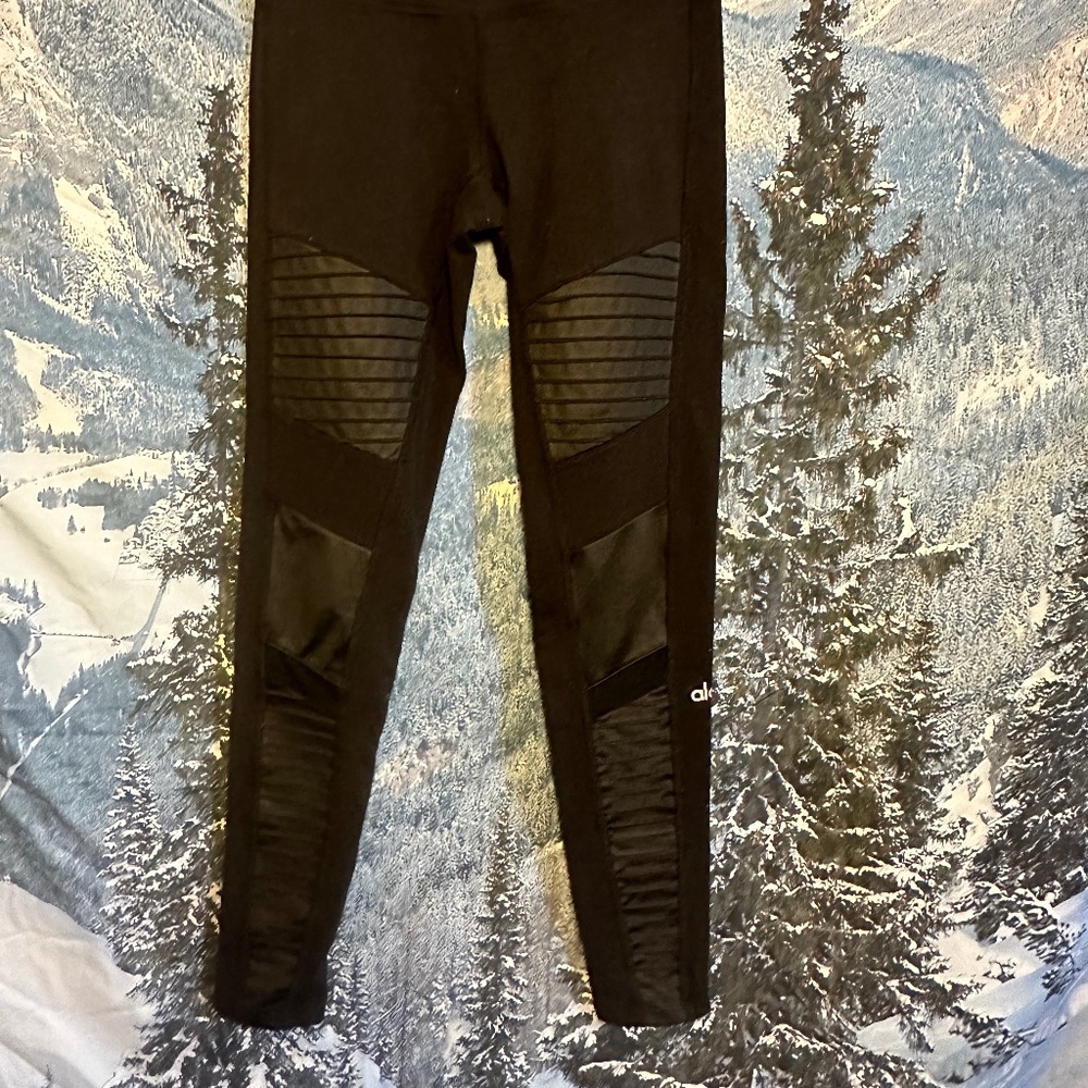 ALO Black Moto legging size S